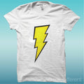 T-Shirt " Flash Symbol Pop Art. " White The Happiness Is Have My T-Shirt New