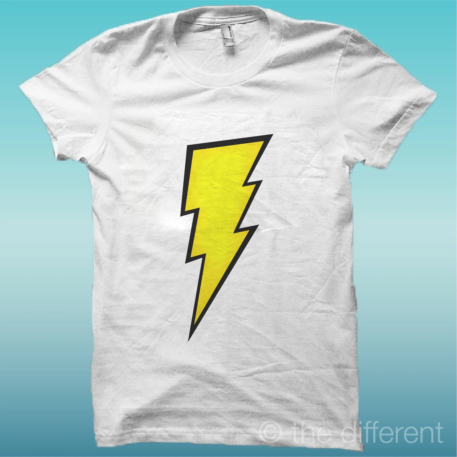 T-Shirt " Flash Symbol Pop Art. " White The Happiness Is Have My T-Shirt New