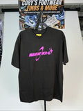 MARKET STUDIOS Black Cotton Crew Neck Graphic Logo Men's L T-Shirt