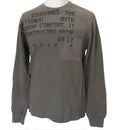 GAS Top Long Sleeve T-Shirt Crew Neck Light Weight Taupe Men's Sizes: M-XL Abbot