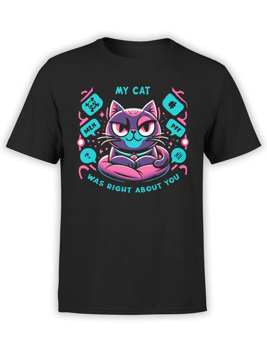 FANTUCCI Cats T-Shirt Collection | My Cat Was Right T-Shirt | Unisex