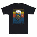 Men's Short Tee Sleeve Beer'd Adult T-Shirt Funny Vintage Beard Beer