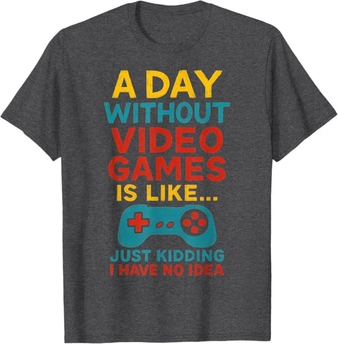 Funny Gamer Saying Graphic Tee Men Boys Teens Video Gaming T-Shirt