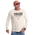 New Yakuza Men's Sharp Knife Long Sleeve T-Shirt - Whitecap Gray