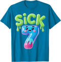 Sick Seven Meme Six Seven Funny Wordplay Design Unisex T-Shirt