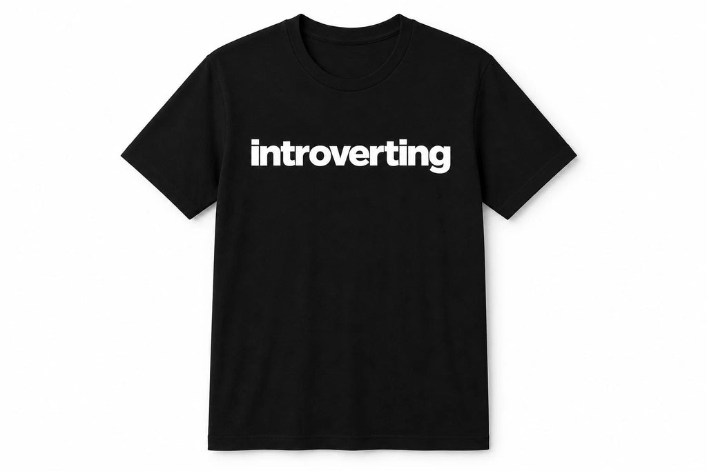 Introverting Shirt Funny Introvert Minimalist T-Shirt Unisex Graphic Tee