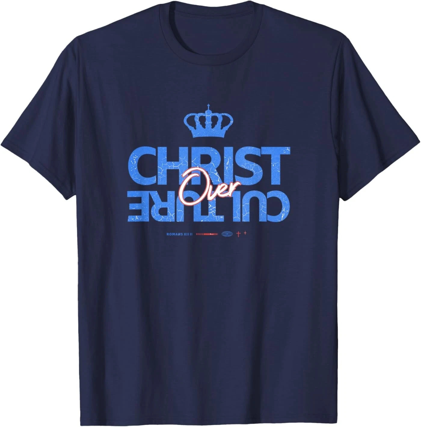 Christ Over Culture Jesus Christian Modern Graphic T-Shirt
