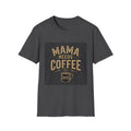 Mama Needs Coffee T-Shirt | Mom Coffee Cup Typography Tee