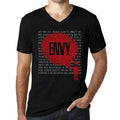Men's Graphic T-Shirt V Neck Thoughts Envy Eco-Friendly Limited Edition