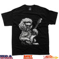 Funny Poodle Dog Playing Electric Guitar Rock Dog Dad T-Shirt