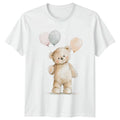 Cute Teddy Bear Balloons Animals Mens T-Shirt Womens Tee Graphic Unisex