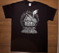 Baba Yaga Hut t-shirt Dark art Halloween Oddities Goth Horror Metal  Punk Rock