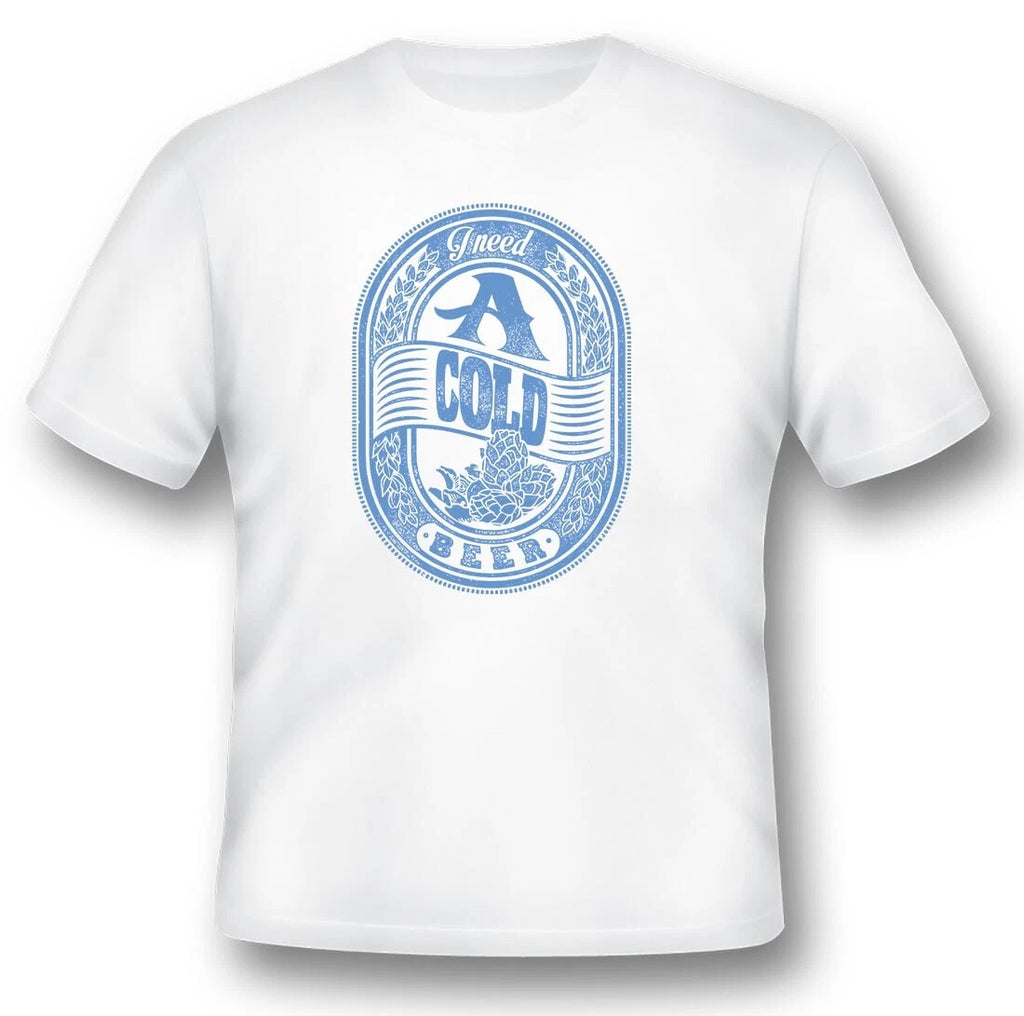 I need a cold beer black or white tee