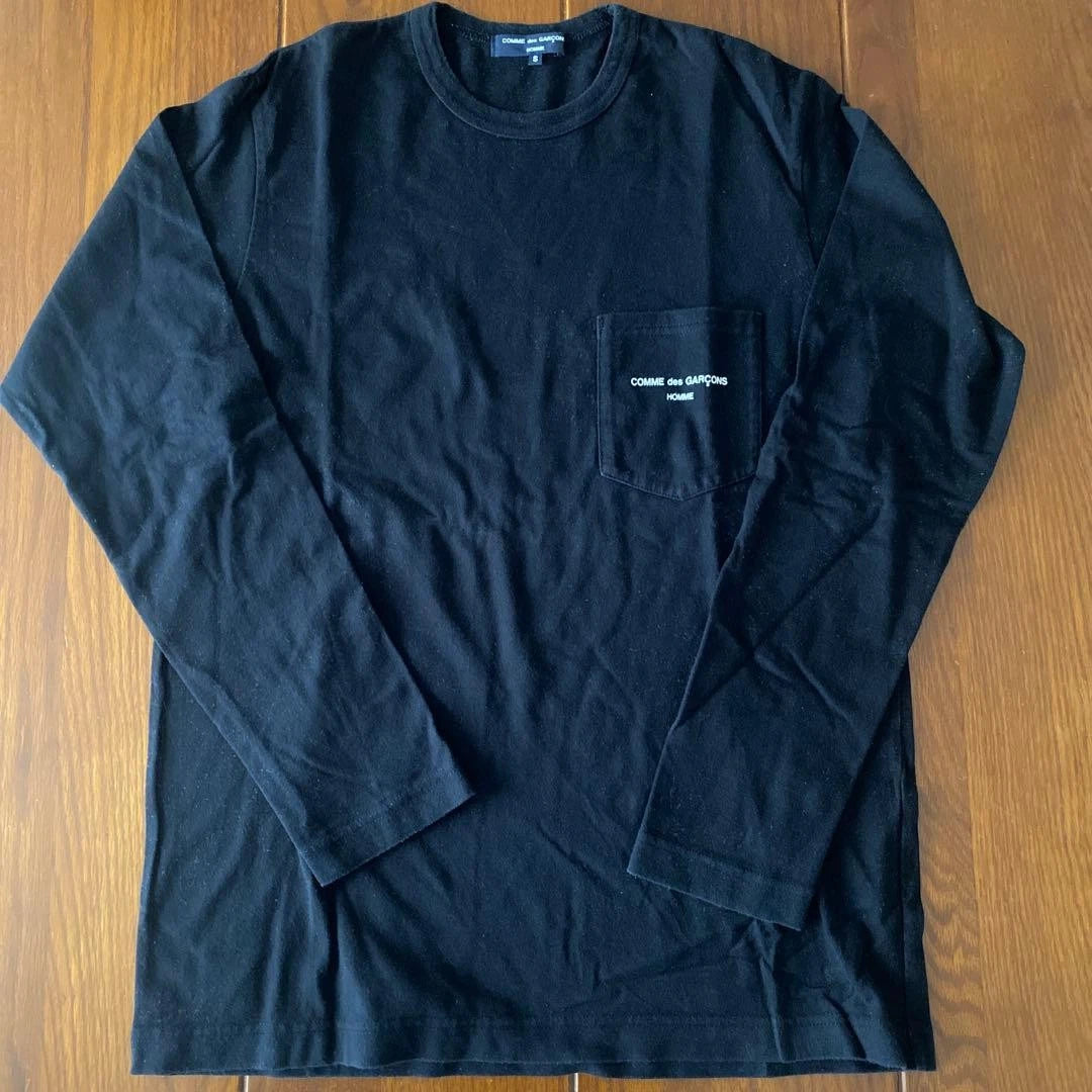 COMME des GARCONS Black Long Sleeve Cut & Sew S Stylish Pocket Used