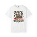 Snack Motivated Creature T-shirt | Raccoon Cookie Illustration