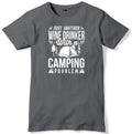 Just Another Wine Drinker With A Camping Problem Mens Funny Unisex T-Shirt