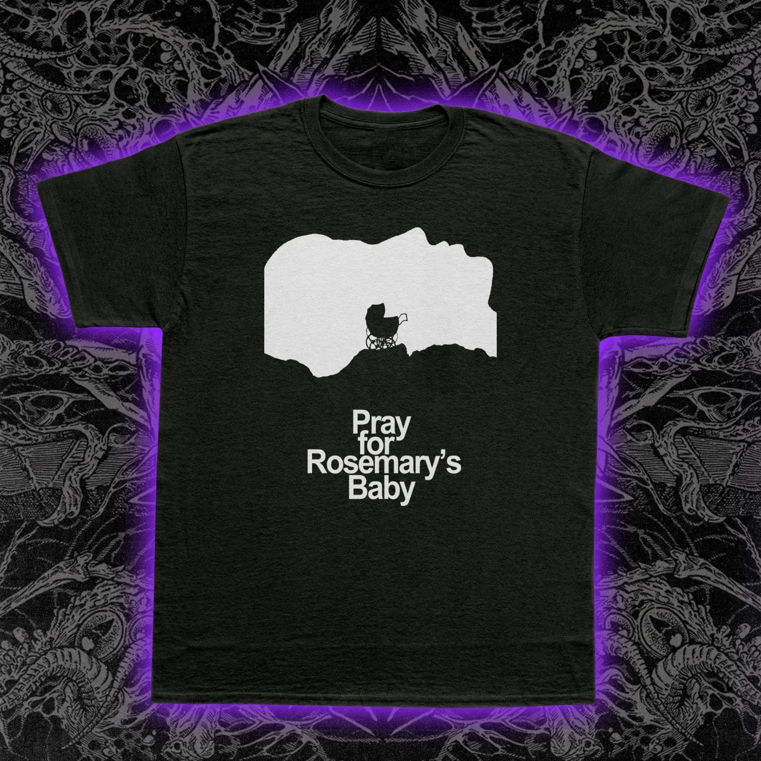 Rosemary’s Baby T-Shirt Classic 1968 Psychological Horror Cult Film Tee