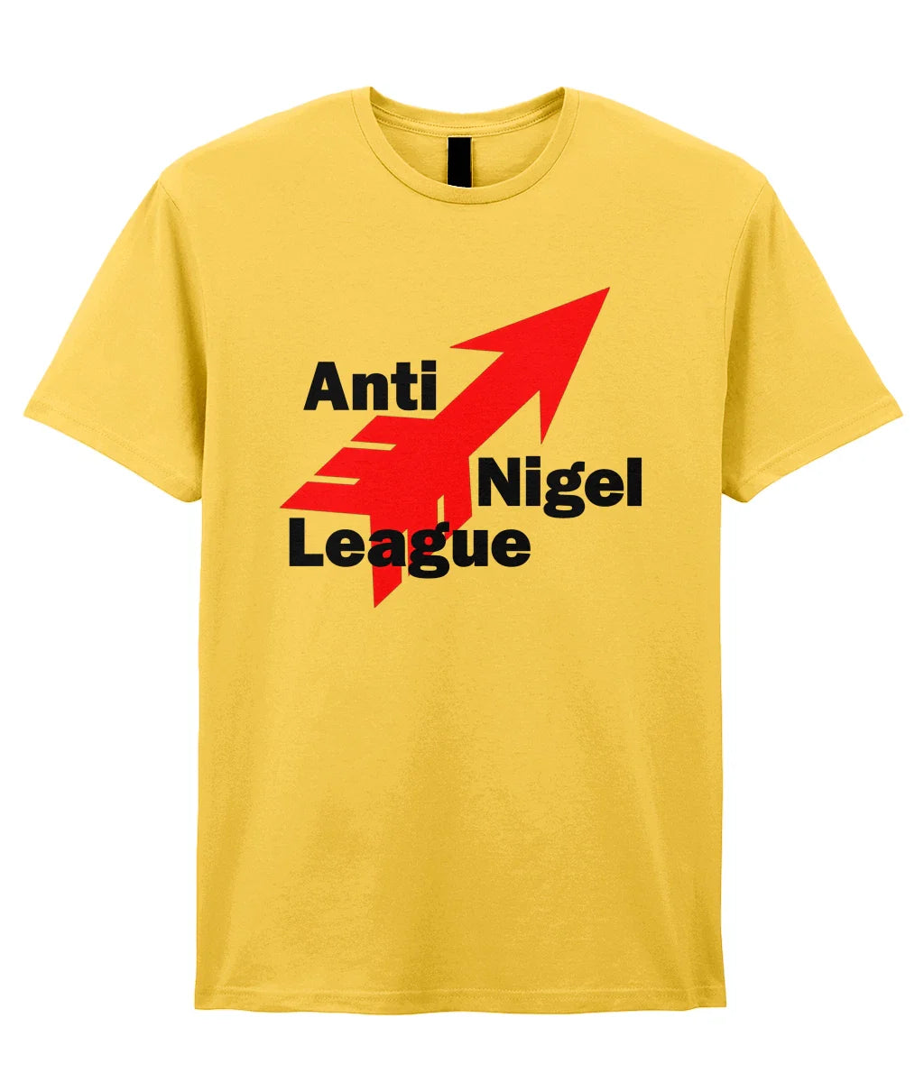 Anti Nigel League - T-Shirt - Anti-Fascist - Farage - Reform