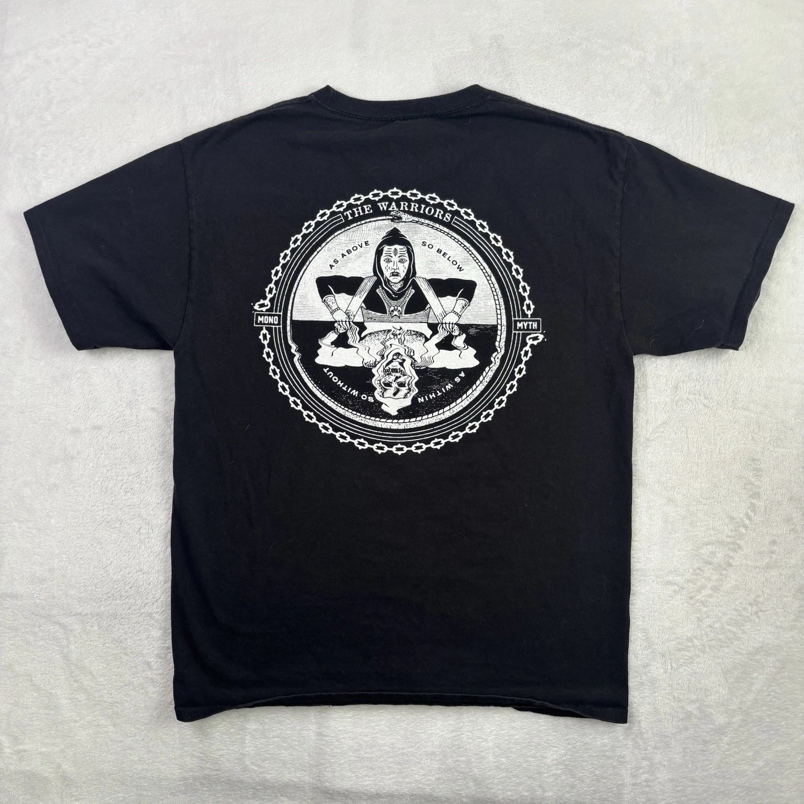 The Warriors As Above So Below Punk Band Shirt Black SS Graphic Men's Medium