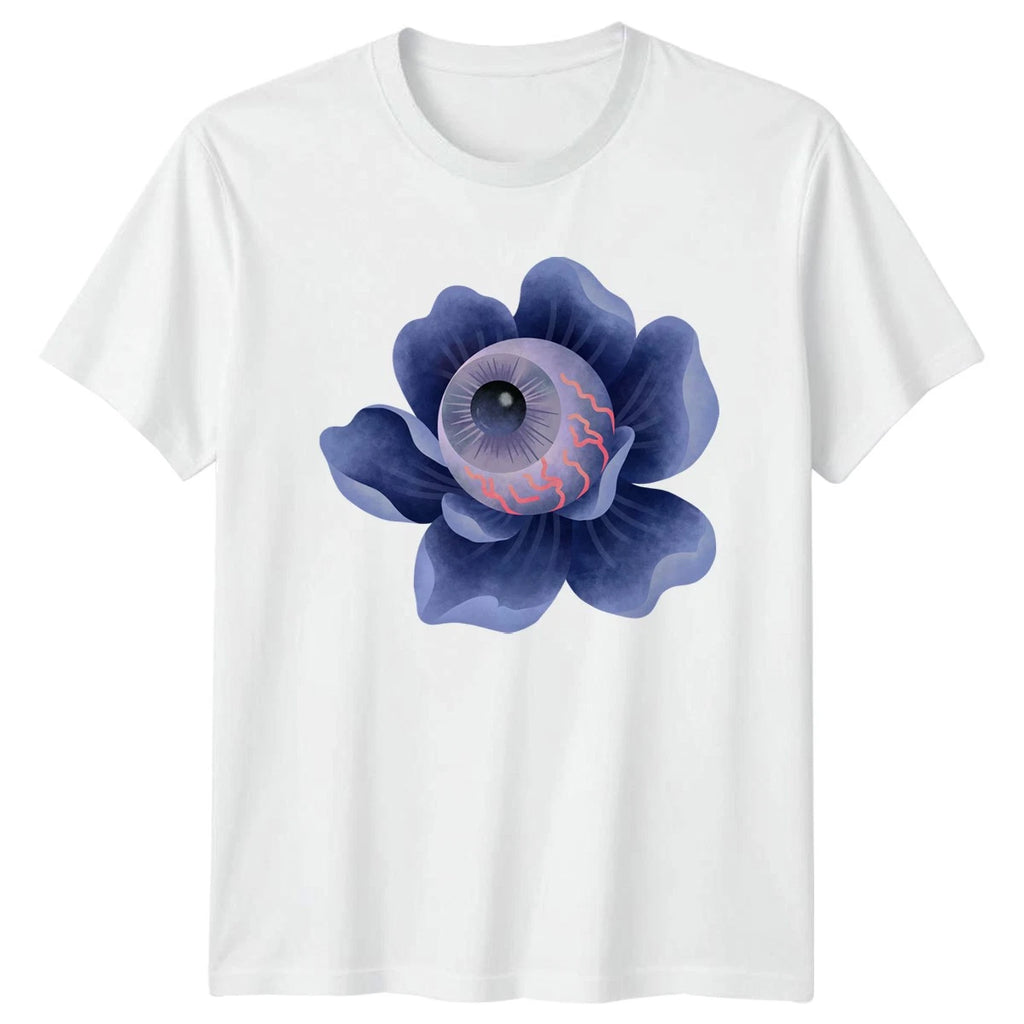 Eyeball Flower T-Shirt Gothic Floral Gift For Him And Her