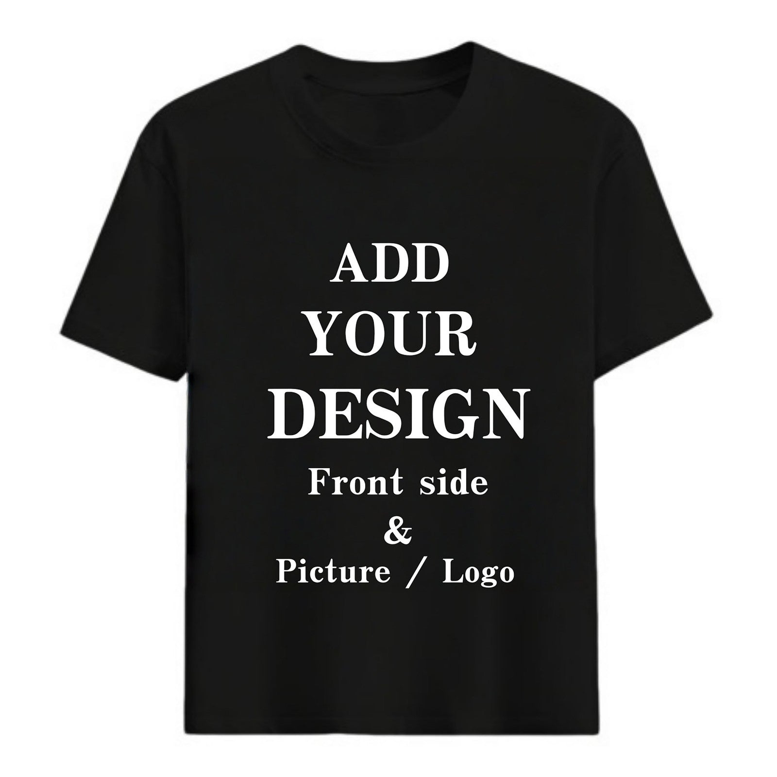 Nullblock Front Graphic T Shirt Black White S-5XL Casual Street Tee
