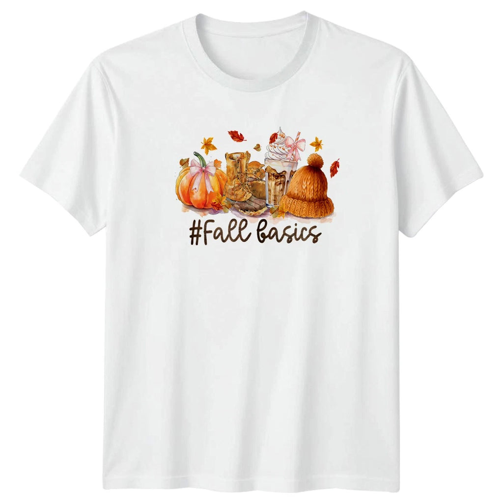 Fall Basics Womens T-Shirt Pumpkin Spice Autumn