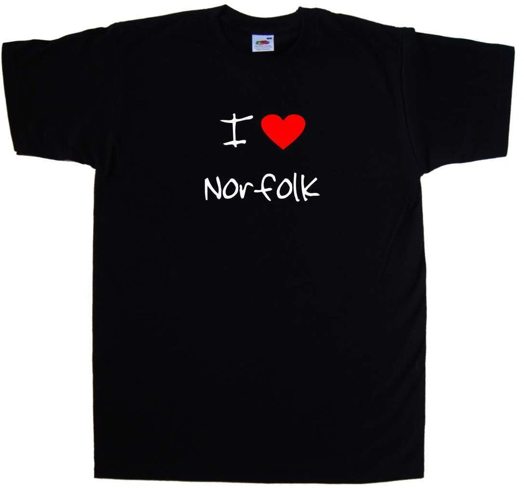 I Love Heart Norfolk T-Shirt