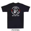 Emotional Support Husband Do Not Pet Funny Monkey (Print On Back) Men's T-Shirt