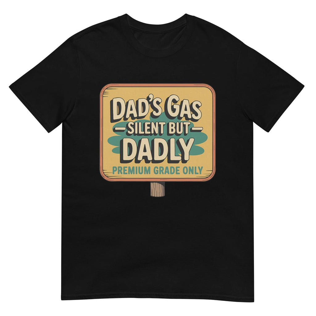 Funny Dad Shirt Silent But Dadly Fart Joke Retro Fathers Day T-Shirt