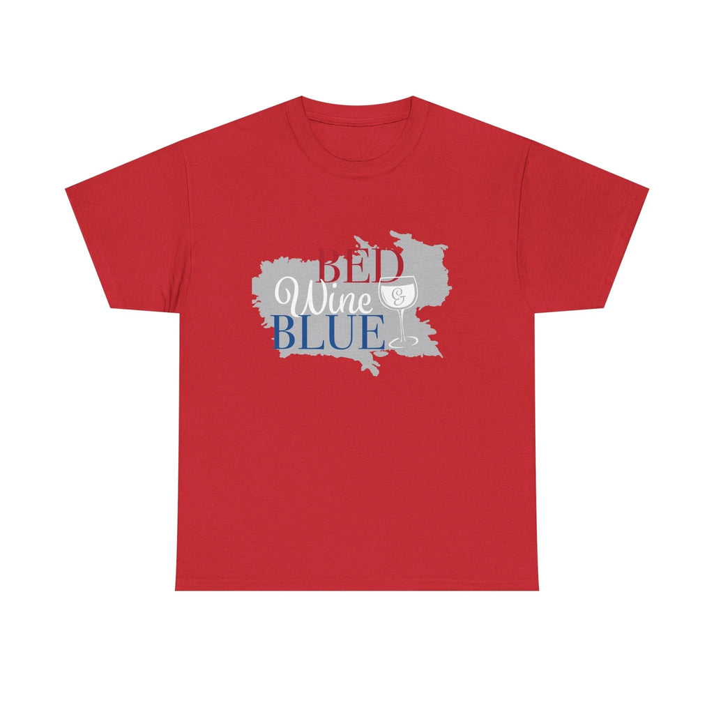 Wine & Blue Unisex Tee for Wine Lovers, Perfect for Parties, Gifts, Holidays