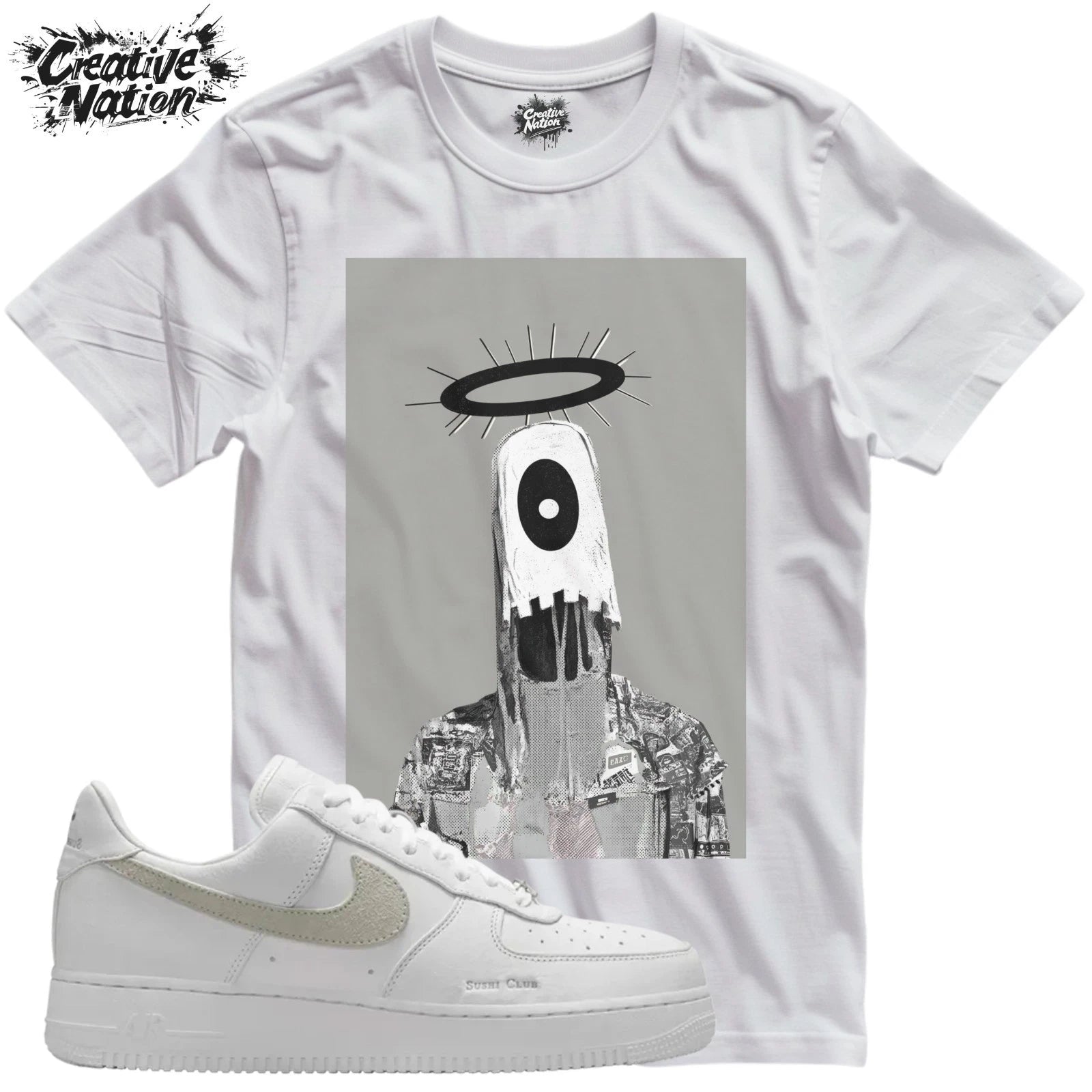 Shirt To Match Sushi White Unisex Tee Cool Shirt