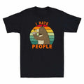 Sarcastic People Drinking Hate Shirt Funny I Vintage Introvert Coffee Bear Shirt