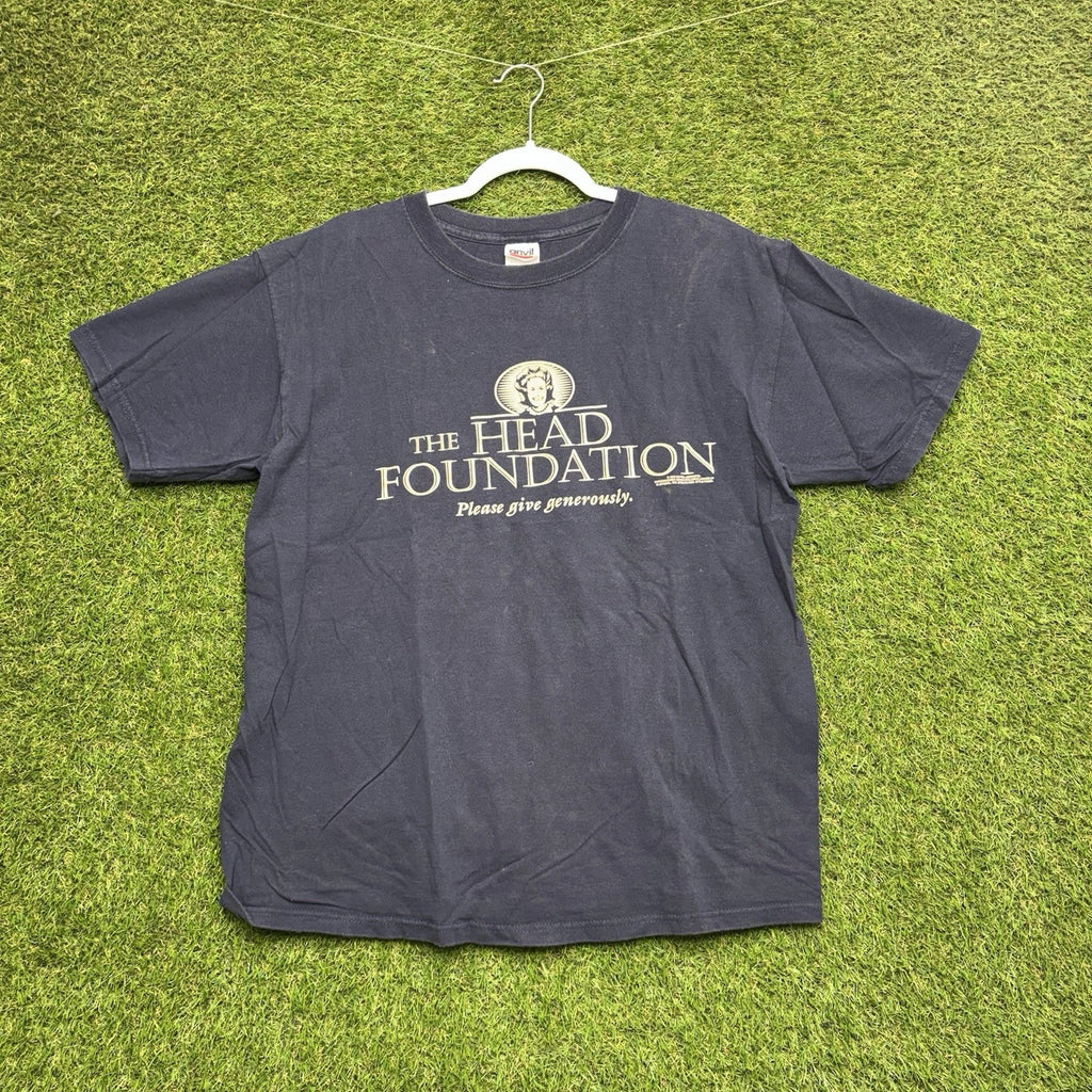 Vintage The Head Foundation Please Give Generously Shirt Mens Large Joke Funny