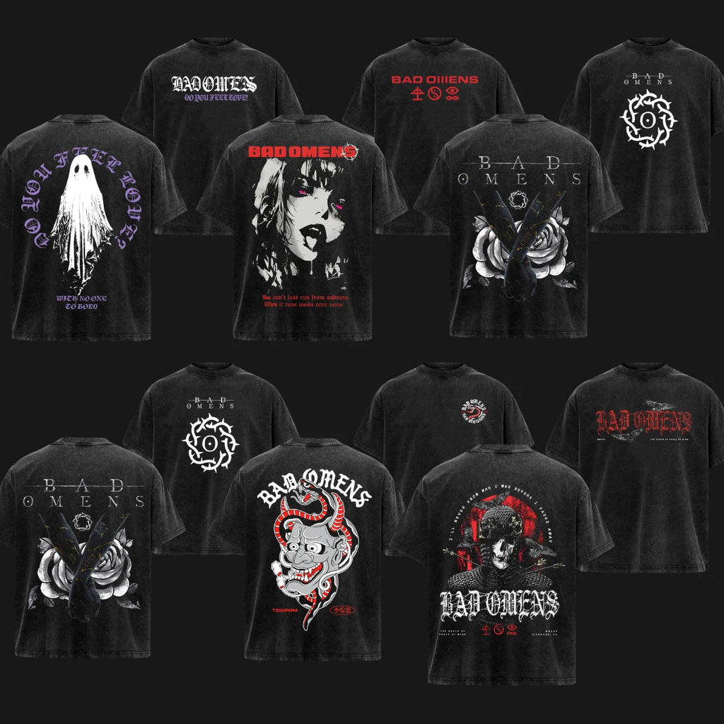 (Collection) Bad Omens T-Shirt Rock Music Tee Band Graphic Tee Lover Vintage