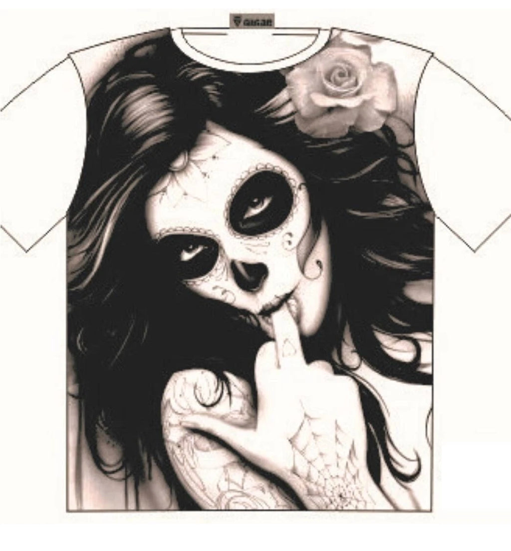 Voodoo tattoo lady with attitude T Shirt Street Fashion Mens Ladies