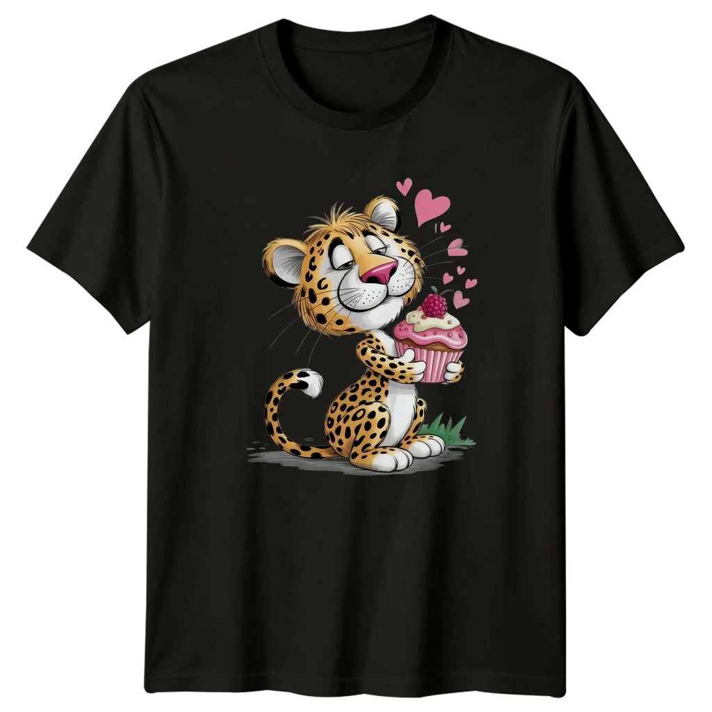 Leopard Cupcake Animals Graphic Tee Unisex Top