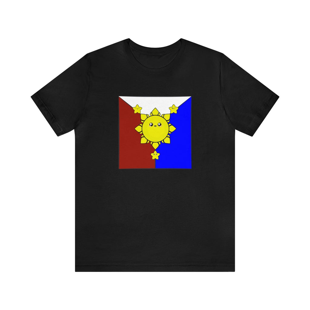 Cute Kawaii Filipino Flag Sun and Stars T-shirt
