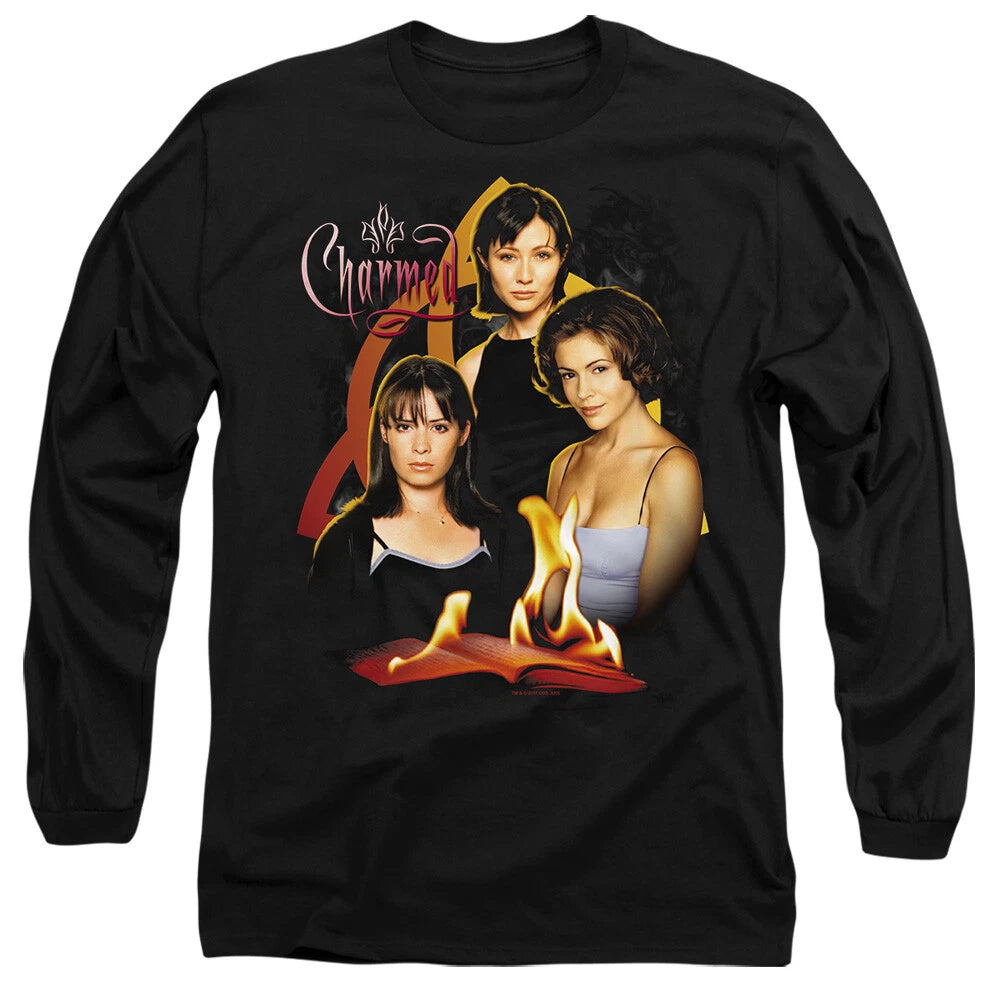 Charmed Original Three  Mens Long Sleeve T-Shirt, Black