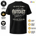 Outcast Gothic Graphic Tee Biker Streetwear Shirt Distressed Western Look
