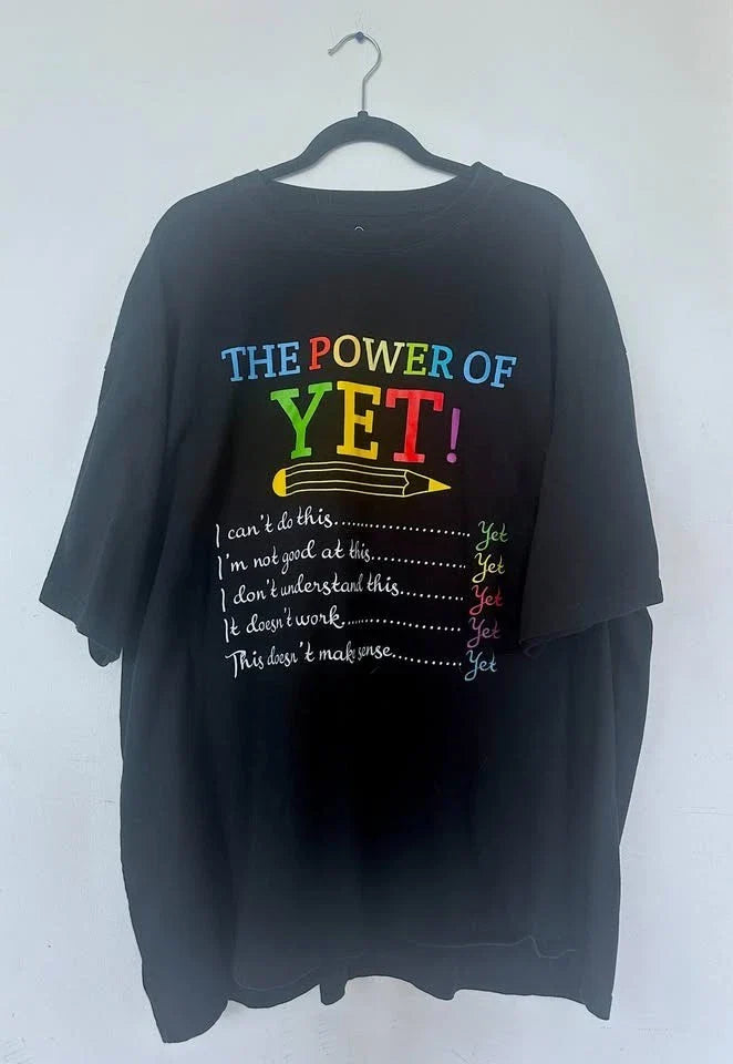 "The Power of Yet" Graphic Tee Plus Size (4XL)