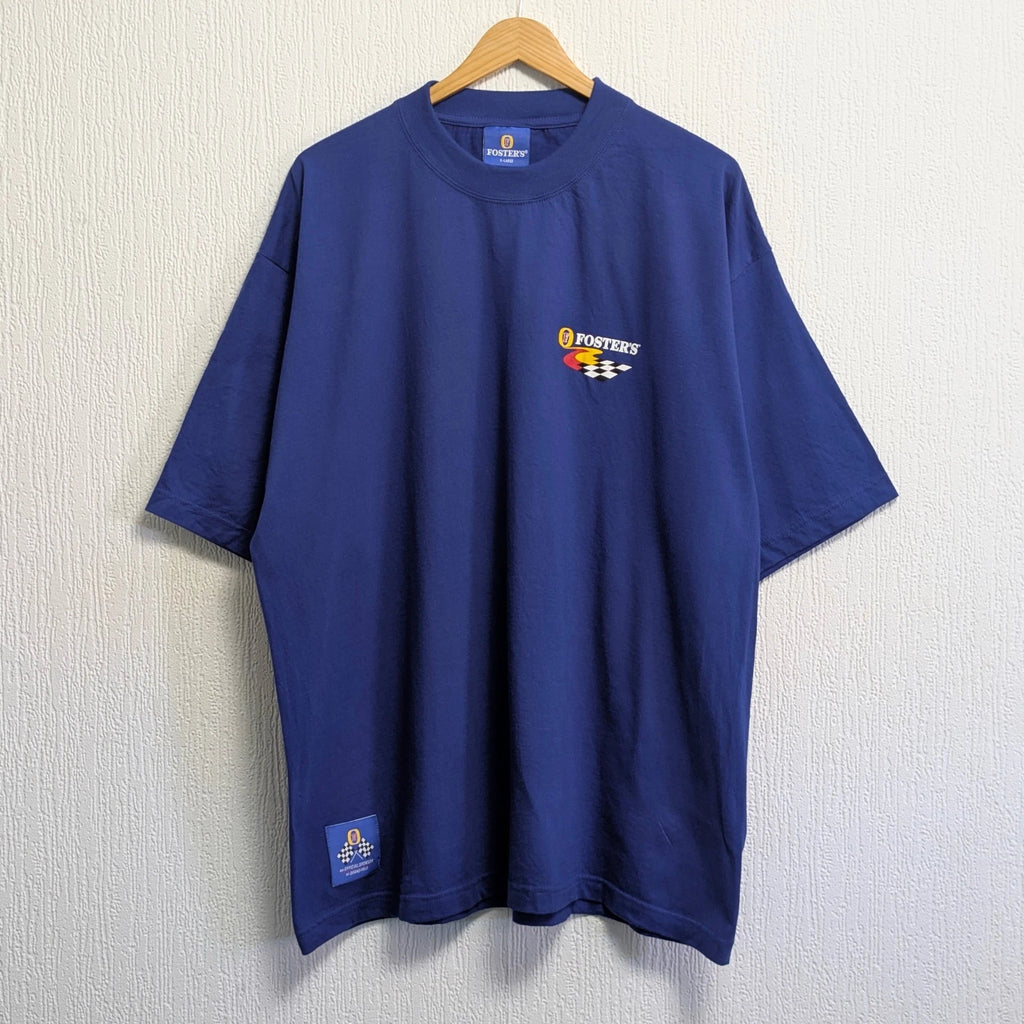 Vintage Fosters Lager T Shirt Grand Prix Official Sponsor XL Blue F1 Racing 90s