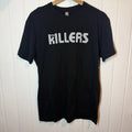 The Killers Y2K Black Band T-Shirt Short Sleeved 100% Cotton Size Ladies M