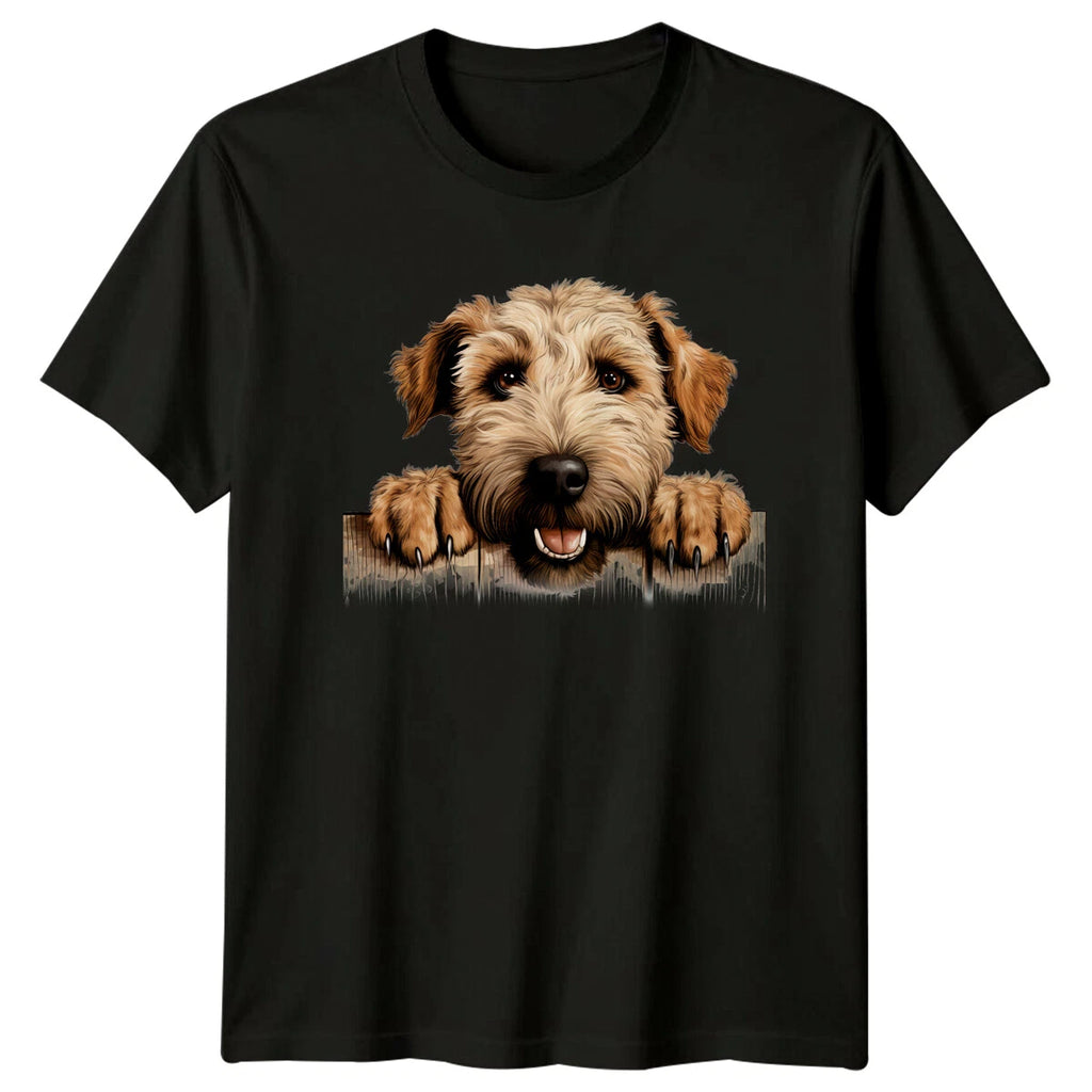 Cute Wheaten Terrier Dog Peek-A-Boo Puppy Lover T-Shirt