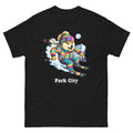 Park City Doge Skiing Funny Ski Skier Dog Meme Cute Shirt T-Shirt