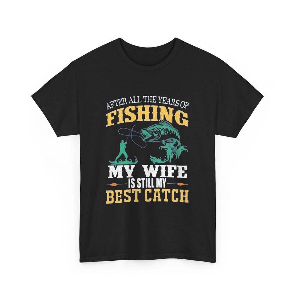 Fishing funny wife arrows fashion trendy Heavy Cotton T shirt By PUGBUGS