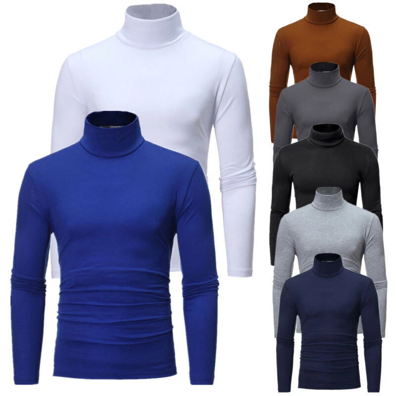 Men Shirt Base Layer Blouse Sport Shirts Thermal Tops Stand Collar Top Fitness