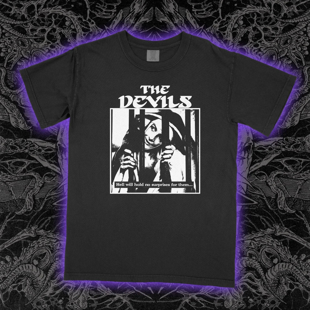 The Devils 1971 T-Shirt Ken Russell Film Cult Horror Graphic Tee Unisex Cotton