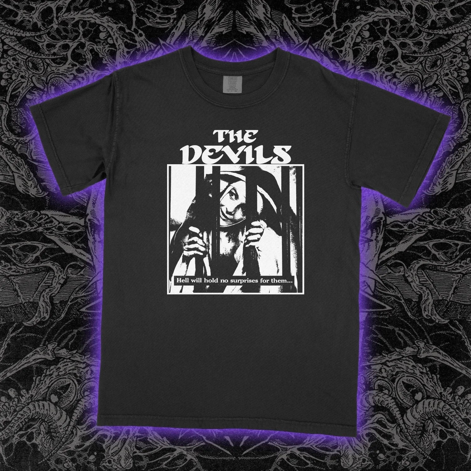 The Devils 1971 T-Shirt Ken Russell Film Cult Horror Graphic Tee Unisex Cotton