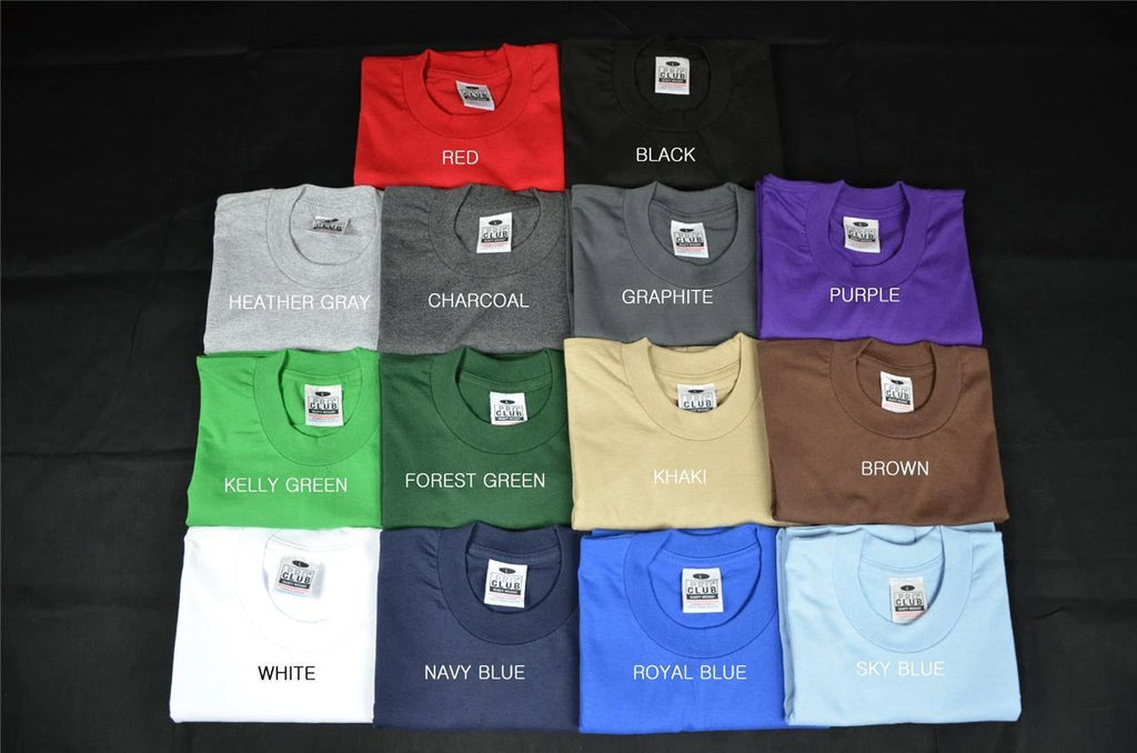 3 NEW PROCLUB 3XLT TALL HEAVY WEIGHT T-SHIRTS PLAIN TEE PRO CLUB COLOR BLANK 3PC