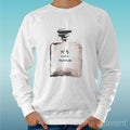 Felpa Man Light Sweater White " Perfume Size 5 " Road To Happiness